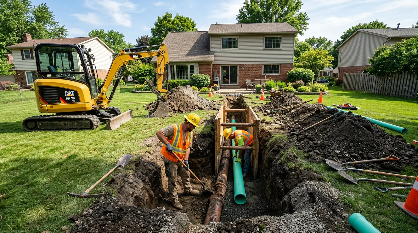 Sewer Line Installation in Del City, OK